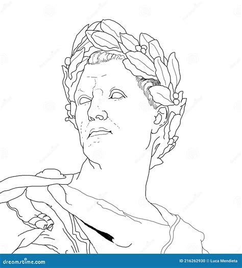 Illustration About The Emperor Of Ancient Rome Julius Caesar Stock
