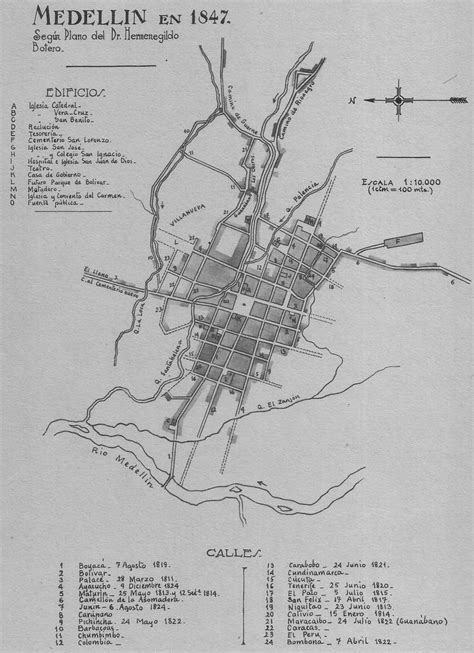 Plano Medellin 1847 Alejandro Agudelo Flickr