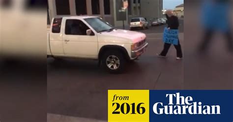 Pickup Truck Hits Native American Protesters In Nevada Video Us