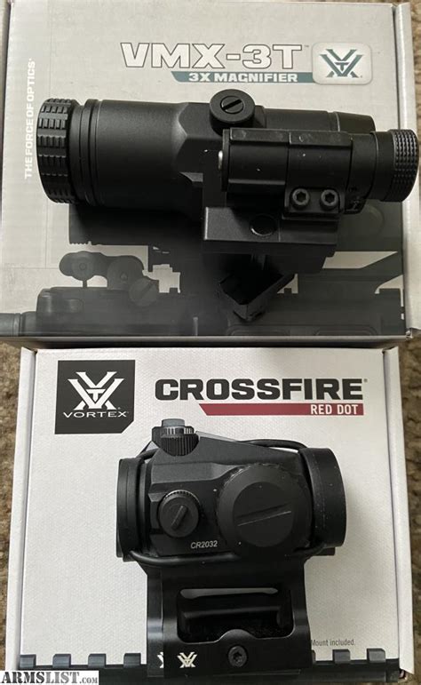 Armslist For Sale Vortex Crossfire And Vmx 3t Red Dot And Magnifier