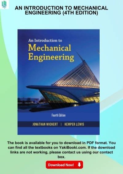 Pdf An Introduction To Mechanical Engineering 4th Edition