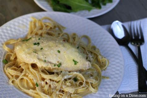 Easy Crock Pot Chicken Alfredo Eating On A Dime