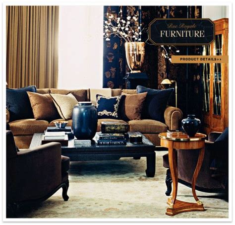 Rue Royale Collection 2011 Brown And Blue Living Room Navy Living Rooms Brown Living Room