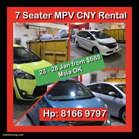 Utilities bill will not exceed rm1000 for a. Cars Mpv 2020 Best Of Cny 7 Seater Mpv Car Rental to ...