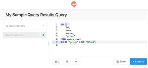 Querying Existing Query Results