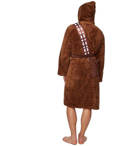 Mens Brown Fleece Chewbacca Star Wars Dressing Gown