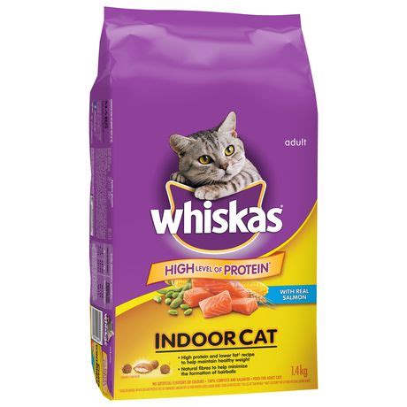 Wine, beer & cocktail list. Whiskas Dry CAT Food Indoor with Real Salmon, 1.4kg ...
