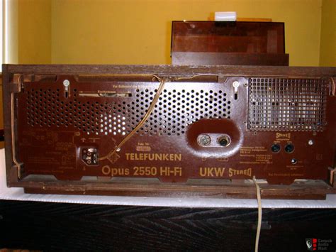 Telefunken Opus 2550 Hi Fi Valve Radio Tuner Receiver Photo 454256