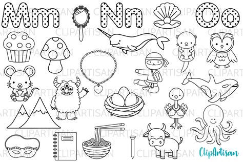 Alphabet Digital Stamps Abc Clip Art Graphic By Clipartisan · Creative