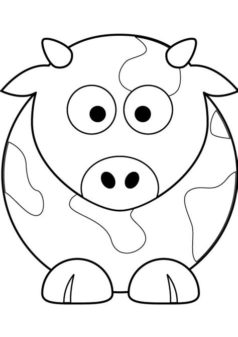 Cow Face Coloring Pages At Free