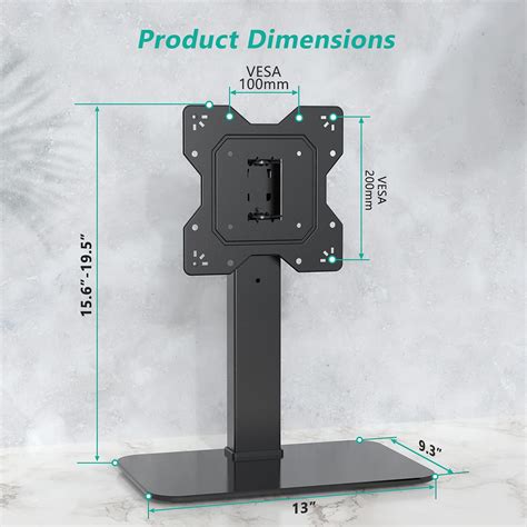 Buy Wali Universal Swivel Tv Stand Table Top Tv Stand For 23 To 43