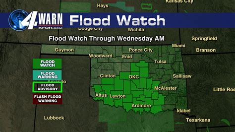 A Flood Watch Has Been Posted For Portions Of Central And Southern