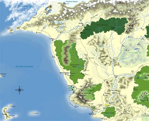 Il Nord Faerun Fantasy Fantasy Map World Of Fantasy