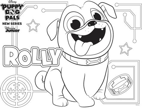 Print puppy coloring pages for free and color our puppy coloring! Rolly Coloring Page Family Activity | Disney Family