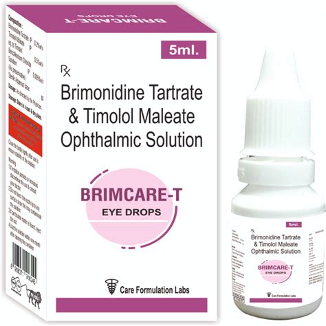 Brimcare T Brimonidine Tartrate 02 And Timolol 05 Eye Drop At Rs