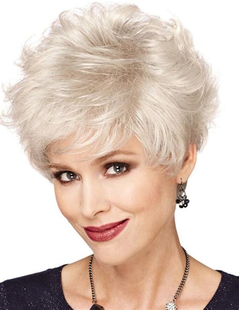 Capless Synthetic White Hair Wig For Older Ladies Uk