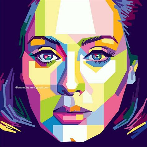 Adele In Wpap By Dianambigram On Deviantart Pop Art Portraits Pop