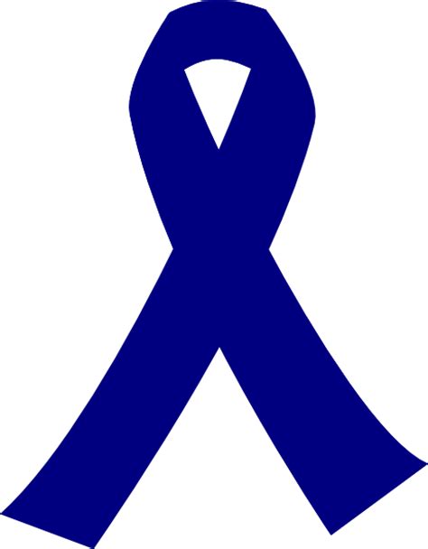 Dark Blue Cancer Ribbon Clip Art Vector Clip Art Online Royalty