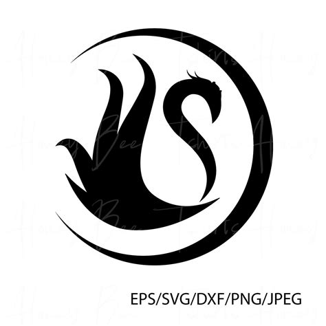 Crescent Swan Svg Cut File For Cricut And Silhouette Digital Clipart