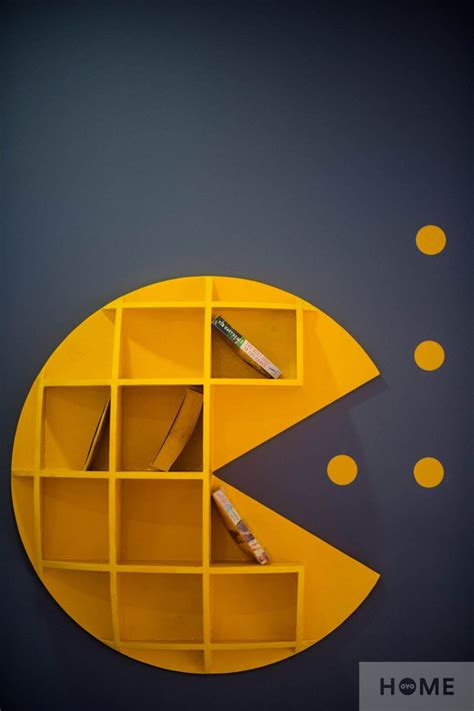 In Memory Of Pacman This Bookshelf Will Take You Back In Your