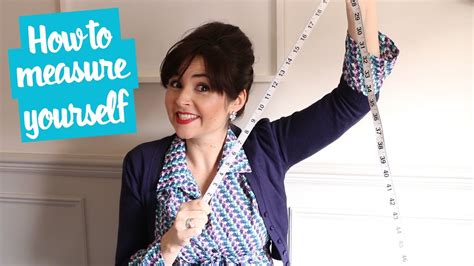 How To Measure Your Bust Waist And Hips For Dressmaking Youtube