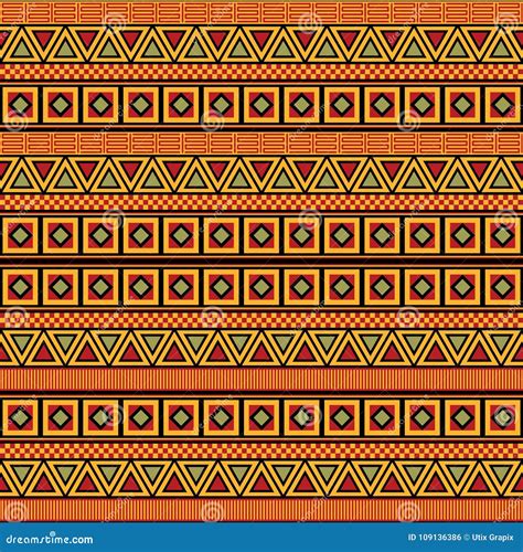 African Pattern Vector Stock Vector Illustration Of Native 109136386