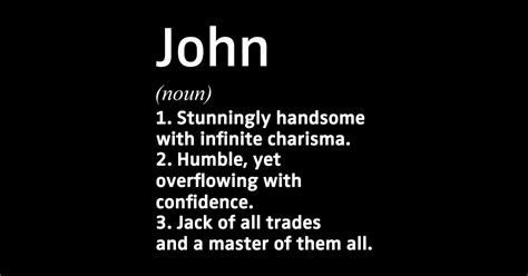 John Name Definition John Name T Shirt Teepublic