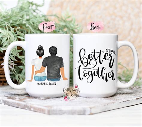 Couples Mug Better Together Mug Personalized Couples Mug Etsy España