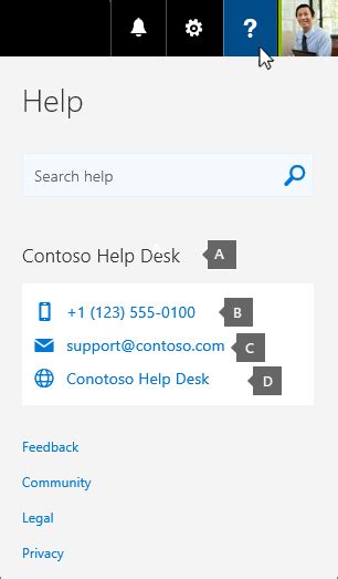 Add Customized Help Desk Info To The Office 365 Help Pane Office 365