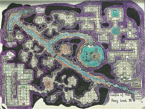 Temple Lv 3 Dungeon Maps Fantasy Map Fantasy Map Maker