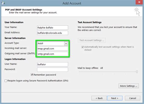 App passwords aren't recommended and are unnecessary in most cases. Gmail - Configure Outlook for Windows | Office of ...