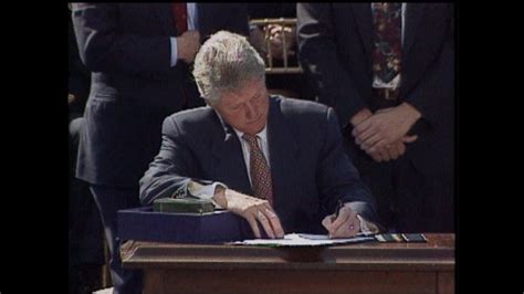 Archival Video President Bill Clinton Signs Crime Bill Of 1994 Video Abc News