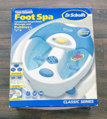 Dr Scholls Toe Touch Foot Spa Combines Smart Heat Massage Bubbles EBay