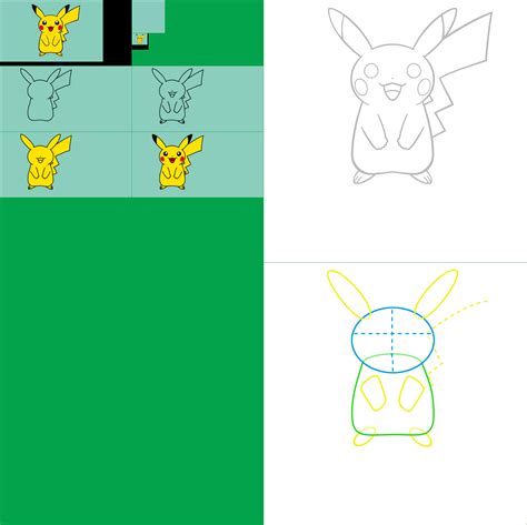 The Spriters Resource Full Sheet View Pokémon Art Academy Pikachu