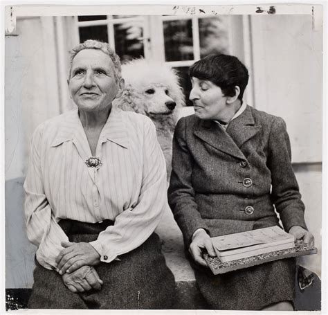 Gertrude Stein And Alice B Toklas With Basket At Their Home In