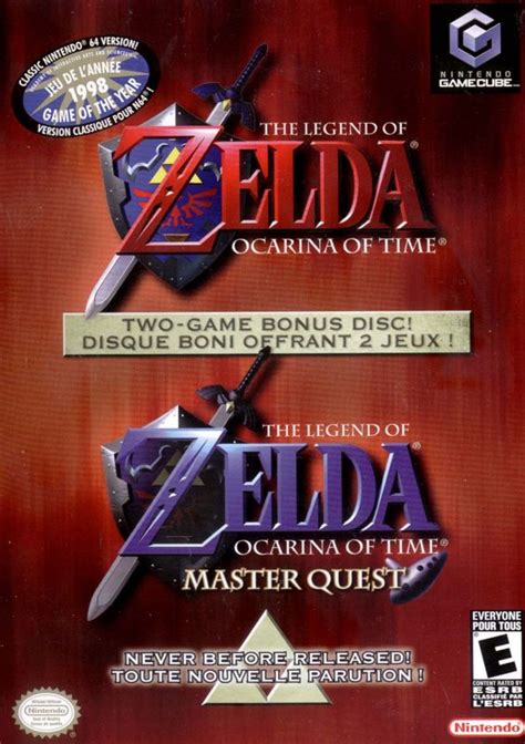 The Legend Of Zelda Ocarina Of Time Master Quest 2002 Gamecube Box