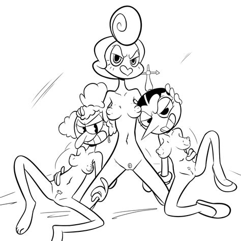 Rule 34 3girls Baroness Von Bon Bon Breasts Cuphead Game Hilda Berg