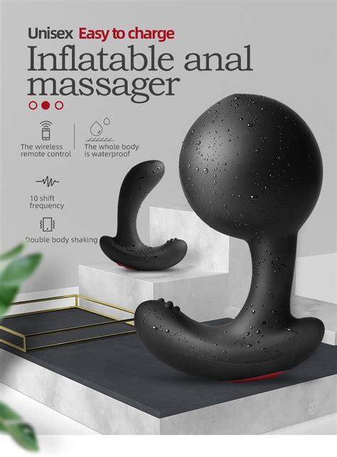 Remote Control Inflatable Anal Plug Vibrator And Prostate Massager Lustlia