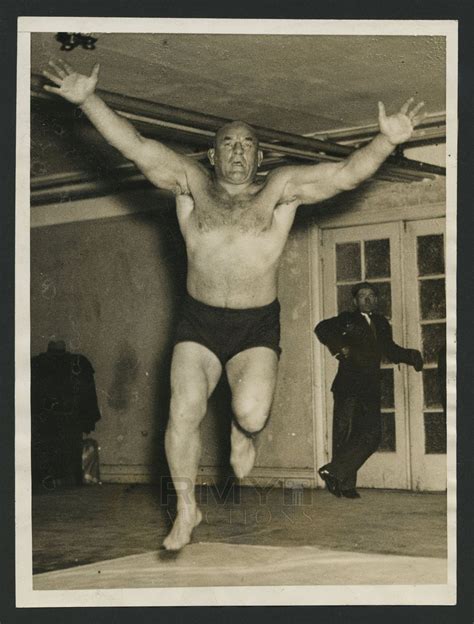 lot 552 1932 stanislaus zbyszko iconic polish strongman and wrestler rare action photo