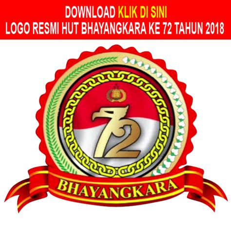 Logo Resmi Hari Bhayangkara 72 Tahun 2018