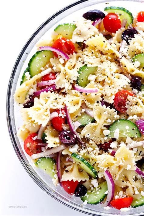 Pasta salad with tomatoes, mozzarella, and chickpeas. 38 Salad Recipes To Make For Dinner Tonight