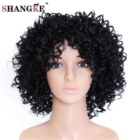 Well you're in luck, because here they come. SHANGKE Hair Short Afro Kinky Curly Wigs For Women Wigs ...