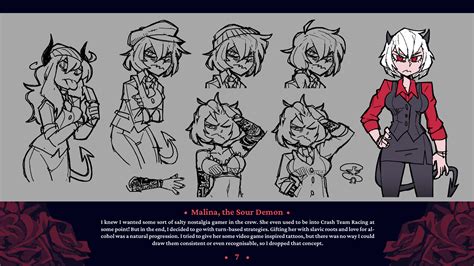 Malina Helltaker Wiki Fandom Concept Art Characters Character