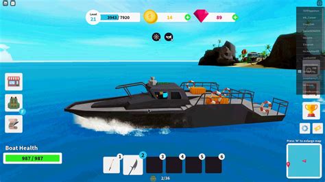 Get The Armored Boat In Fishing Simulator Youtube