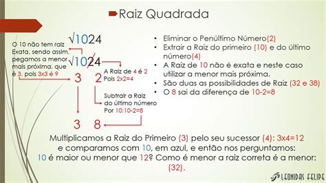 Como Descobrir A Raiz Quadrada De Um Número Raízes Quadradas Raiz