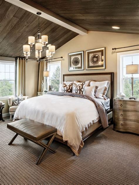 If neutral colors dominate in the bedroom, then there is a bedroom design that promotes peaceful sleep. This wood textured bedroom interior design with warm ...