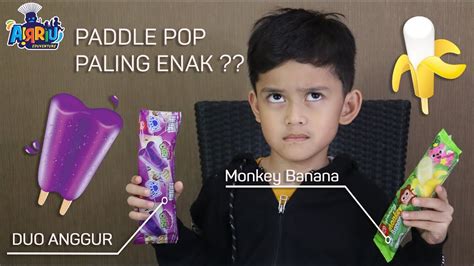 Paddle Pop Viral Paling Enak Duo Anggur Vs Monkey Banana Youtube