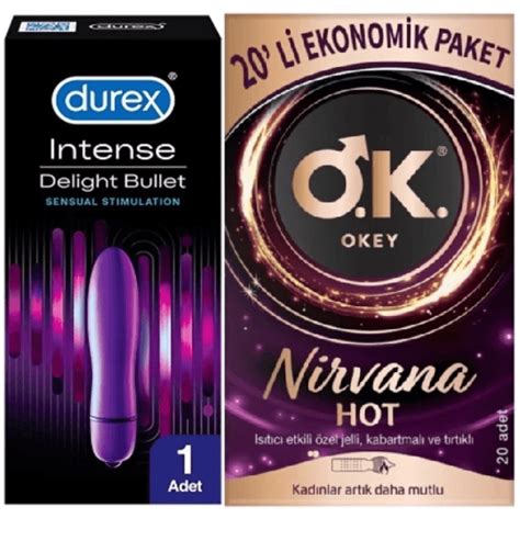 Durex Intense Delight Bullet Titreşimli Vibratör Okey Nirvana Hot