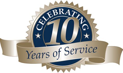 10 Years Of Service Logo