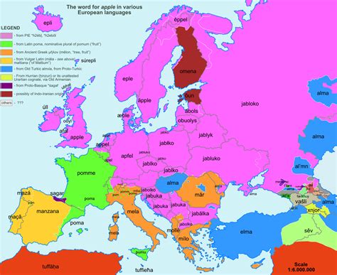 Europe etymology maps (some new, some old) : europe